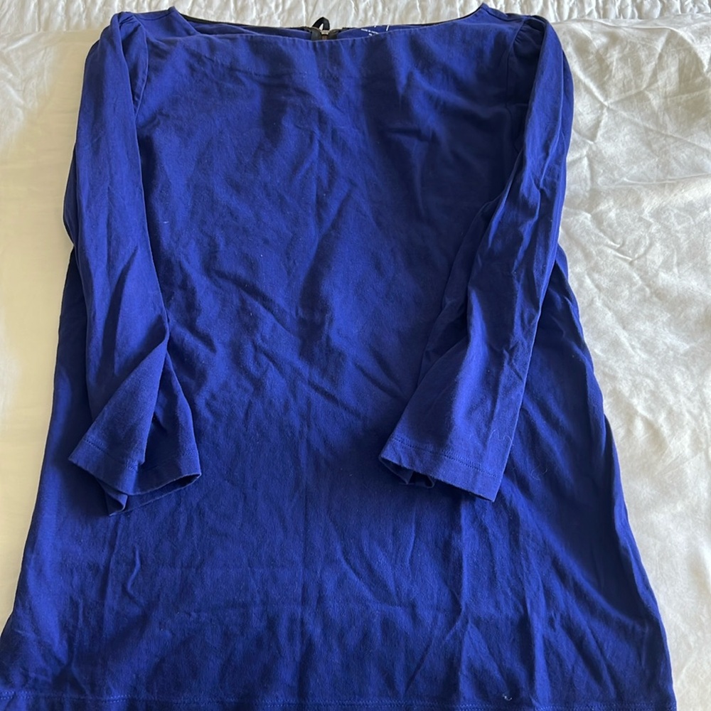 Loft crop sleeve top
